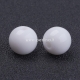 Acrylic solid bead, white, 8 mm, 1 pc