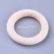 Wood linking ring, natural wood color, 40x8mm, 1pc
