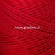 Twisted cotton cord, red, 3 mm, 280 m