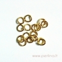 Aukso sp. žiedelis, 3 mm, 10 vnt