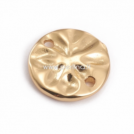 Brass connector, golden, 14.5x2.5mm, 1 pc