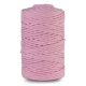 Megzta medvilninė virvė su poliesterio užpildu, rožinė sp., 5 mm, 100 m