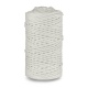 Knitted cotton cord with cottoncore, white, 3 mm, 100 m