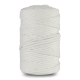 Knitted cotton cord with cottoncore, white, 5 mm, 100 m