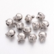 Charm "Christmas Jingle Bell", platinum, 8x6 mm