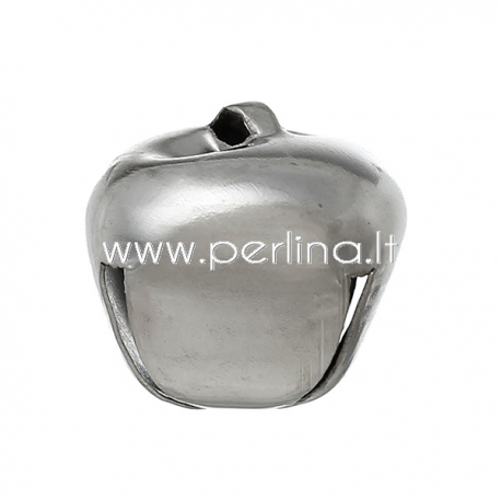 Charm "Christmas Jingle Bell", silver tone, 35 mm