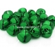 Charm "Christmas Jingle Bell", green, 35 mm
