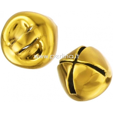 Charm "Christmas Jingle Bell", golden, 35 mm
