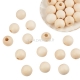 Wood bead, natural wood color, 30 mm, 1 pc