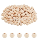 Wood bead, natural wood color, 12 mm, 1 pc
