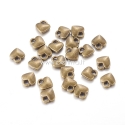 Charm "Heart", antique bronze color, 8x7mm