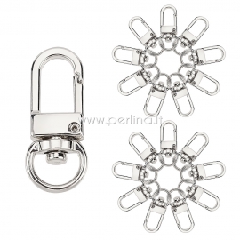 Lobster key, bag clasp, 34x14x6,5mm