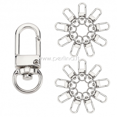 Lobster key, bag clasp, 24x38 mm