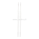 Iron collapsible big eye beading needle, 75x0.5mm, 1pc