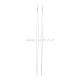 Iron collapsible big eye beading needle, 75x0.5mm, 1pc