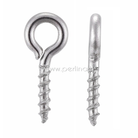 Screw eye pin peg bail, 304 stainless steel, 10x4x1mm, 1pc