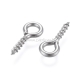 Screw eye pin peg bail, 304 stainless steel, 10x4x1mm, 1pc