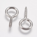 Screw eye pin peg bail, 304 stainless steel, 17x9x2mm, 1pc