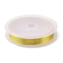 Round Copper Wire, golden, 0,4 mm, 8 m