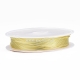 Round Copper Wire, golden, 0,8 mm, 3 m