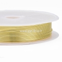 Round Copper Wire, golden, 0,8 mm, 3 m