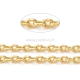 Brass cable chain, gold plated, 2.3x1.2x0.4mm, 10 cm