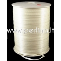 Satin ribbon, light yellow, 3 mm, 1 m