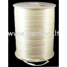 Satin ribbon, light yellow, 3 mm, 1 m