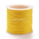 Braided nylon thread, yellow, 0.8 mm, 1 roll/91.4 m