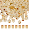 Spacer bead, golden, 3x3 mm, 1 pc