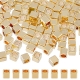 Spacer bead, golden, 3x3 mm, 1 pc
