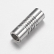 304 stainless steel magnetic clasp with glue-in ends, stainless steel color, 19x7 mm, 1 pc