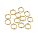 Double loop jump ring, 304 stainless steel, plated 18K gold, 6x1mm, 10 pcs