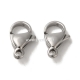 304 stainless steel lobster clasp, stainless steel color, 11x7x3.5 mm, 1 pc