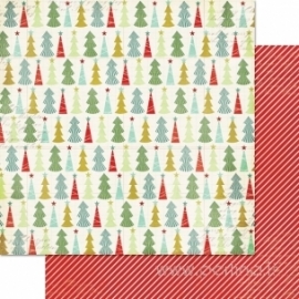 Popierius "Christmas Trees", 30,5x30,5 cm