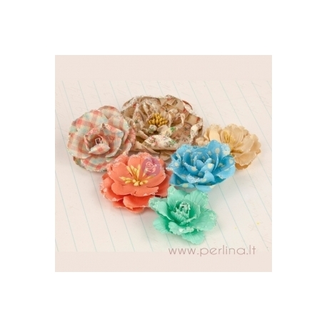 Popierinės gėlytės "Delight Coordinating Flower", 6 vnt.