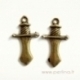 Bronzos sp. pakabukas "Kardas", 25x14 mm