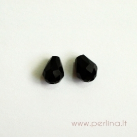 Stiklo karoliukas, skaidrus su AB danga, 8 mm