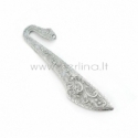 Bookmark "Flower", antique silver, 114 mm