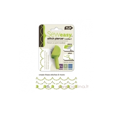 Dek.siūlių galvutė "Sew Easy Stitch Piercer Scallop", 1 vnt.