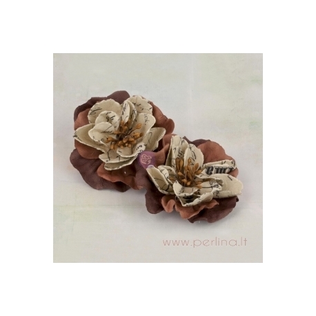 Satino gėlytė "Rožė", 2,2 cm