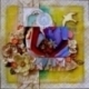 Satino gėlytė "Rožė", 2,2 cm