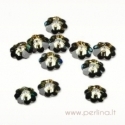 3700 Crystal Tabac, foil back, 8 mm