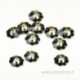 3700 Crystal Tabac, foil back, 8 mm