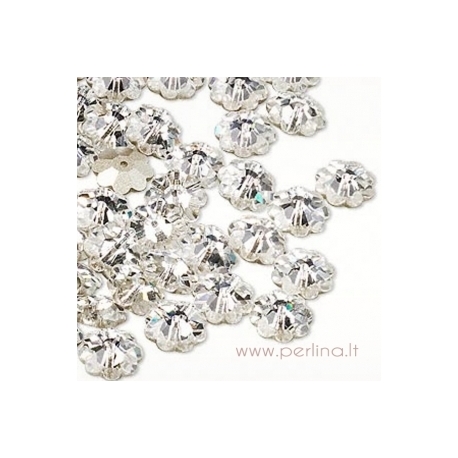 3700 Crystal Tabac, foil back, 8 mm