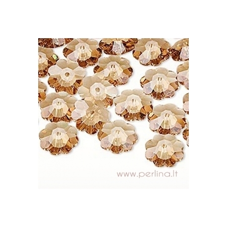 3700 Crystal Tabac, foil back, 8 mm