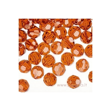 3700 Crystal Tabac, foil back, 8 mm