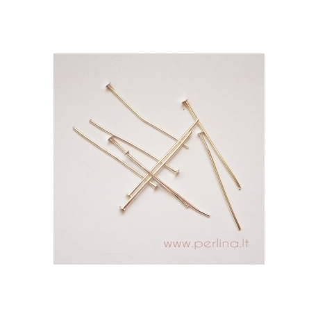 Sidabro sp. smeigtukas su plokščia galvute, 30x0,7 mm, 1 vnt