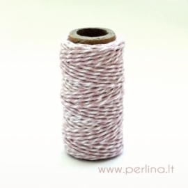 Bakers Twine "Spots & Stripes - Light Pink", 1 m. 