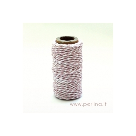 Bakers Twine "Spots & Stripes - Light Pink", 1 m. 